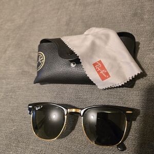 Ray-Ban Classic Black and Gold Sunglasses